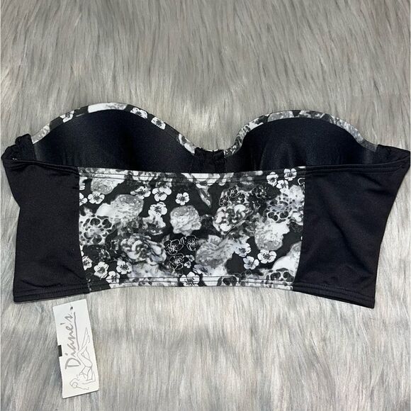 Zinke Taylor Underwire Floral Strapless Swim Top - Picture 3 of 4